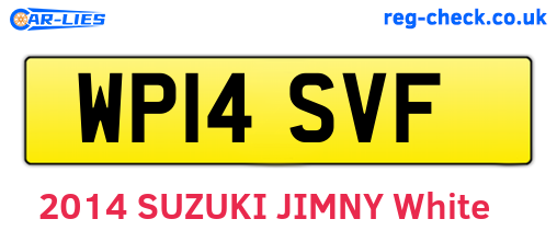 WP14SVF are the vehicle registration plates.