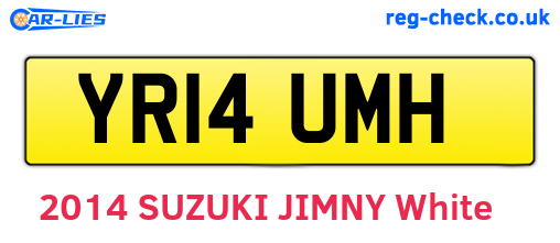 YR14UMH are the vehicle registration plates.
