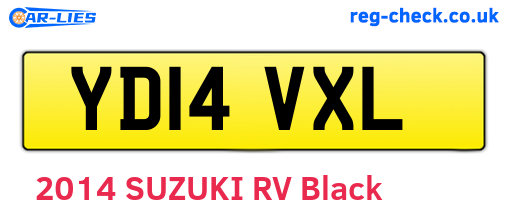 YD14VXL are the vehicle registration plates.