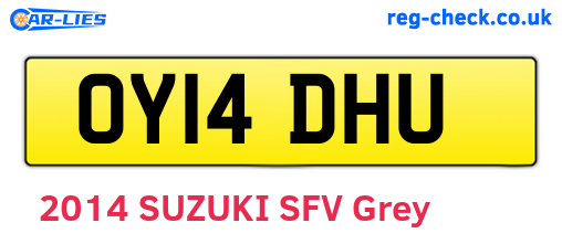 OY14DHU are the vehicle registration plates.