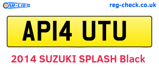 AP14UTU are the vehicle registration plates.