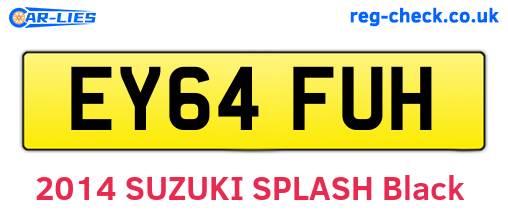 EY64FUH are the vehicle registration plates.