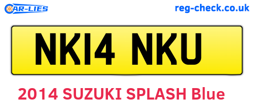 NK14NKU are the vehicle registration plates.