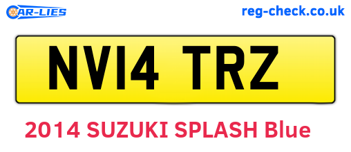 NV14TRZ are the vehicle registration plates.