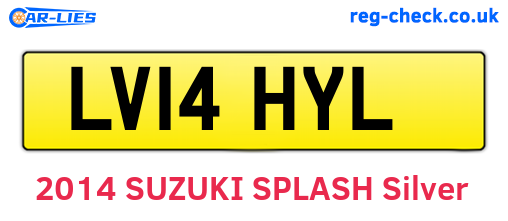 LV14HYL are the vehicle registration plates.