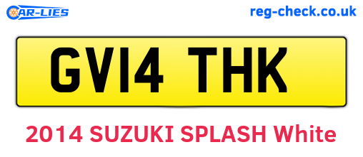GV14THK are the vehicle registration plates.