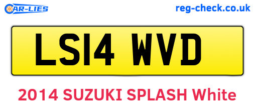 LS14WVD are the vehicle registration plates.