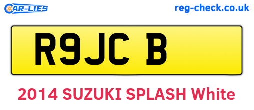 R9JCB are the vehicle registration plates.
