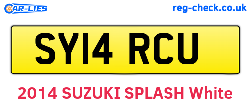 SY14RCU are the vehicle registration plates.