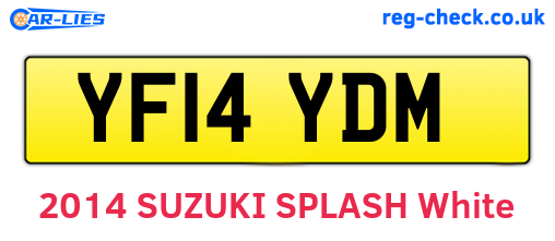 YF14YDM are the vehicle registration plates.