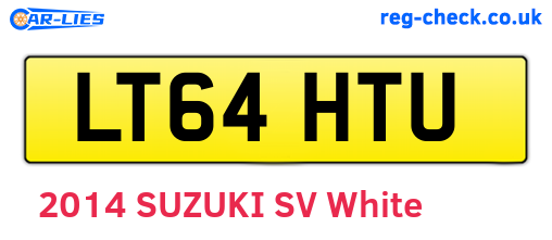 LT64HTU are the vehicle registration plates.