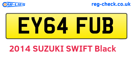 EY64FUB are the vehicle registration plates.