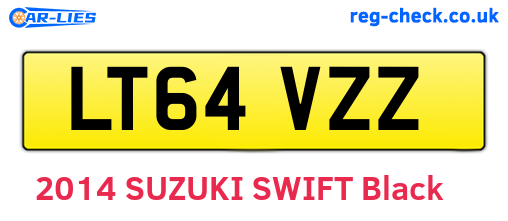 LT64VZZ are the vehicle registration plates.