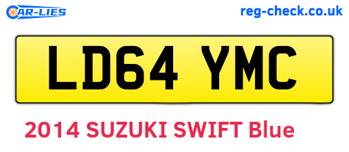 LD64YMC are the vehicle registration plates.