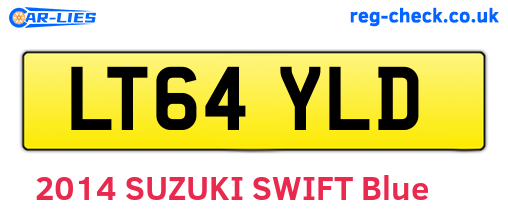 LT64YLD are the vehicle registration plates.