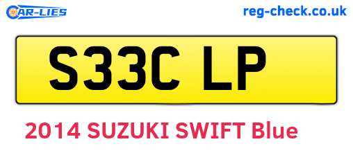 S33CLP are the vehicle registration plates.