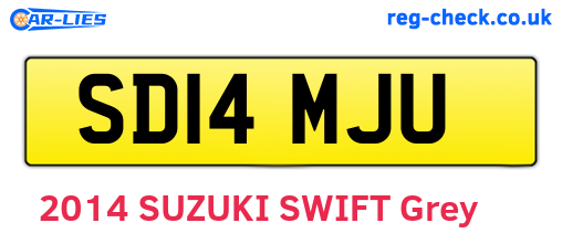 SD14MJU are the vehicle registration plates.