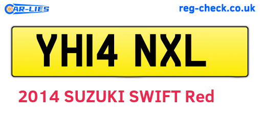 YH14NXL are the vehicle registration plates.