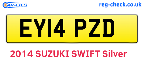 EY14PZD are the vehicle registration plates.