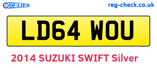 LD64WOU are the vehicle registration plates.