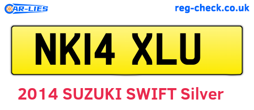 NK14XLU are the vehicle registration plates.