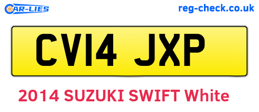 CV14JXP are the vehicle registration plates.