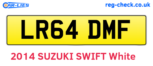 LR64DMF are the vehicle registration plates.