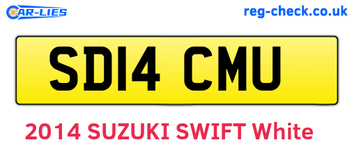 SD14CMU are the vehicle registration plates.