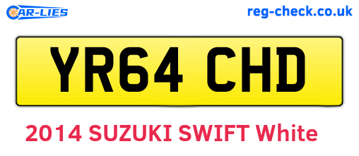 YR64CHD are the vehicle registration plates.