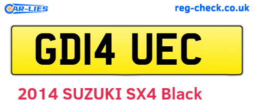 GD14UEC are the vehicle registration plates.