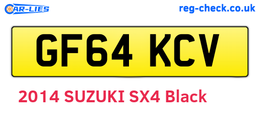 GF64KCV are the vehicle registration plates.