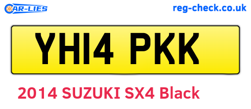 YH14PKK are the vehicle registration plates.