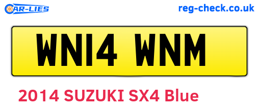 WN14WNM are the vehicle registration plates.