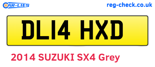 DL14HXD are the vehicle registration plates.