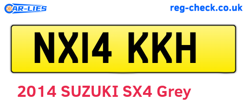 NX14KKH are the vehicle registration plates.