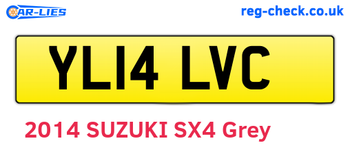 YL14LVC are the vehicle registration plates.