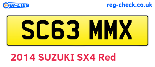 SC63MMX are the vehicle registration plates.