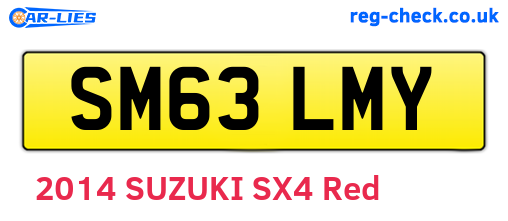 SM63LMY are the vehicle registration plates.