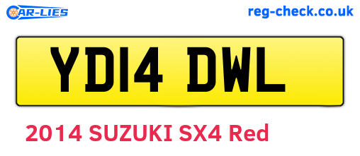 YD14DWL are the vehicle registration plates.