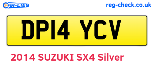 DP14YCV are the vehicle registration plates.