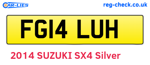 FG14LUH are the vehicle registration plates.