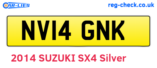 NV14GNK are the vehicle registration plates.