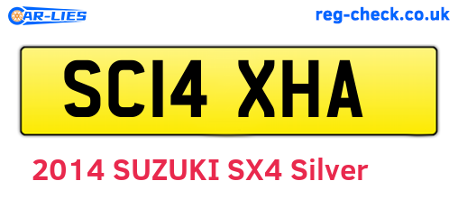 SC14XHA are the vehicle registration plates.