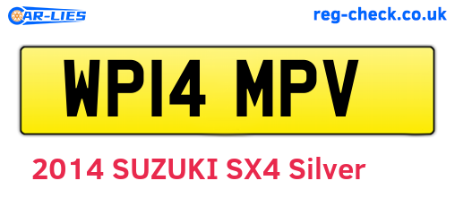 WP14MPV are the vehicle registration plates.