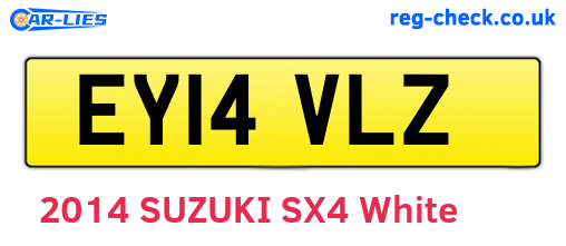 EY14VLZ are the vehicle registration plates.