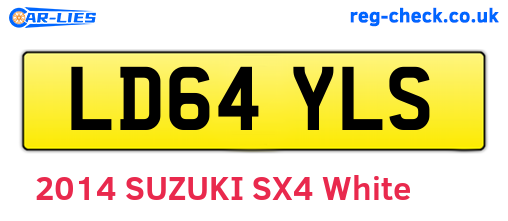 LD64YLS are the vehicle registration plates.