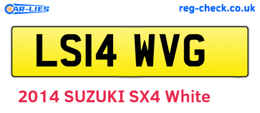 LS14WVG are the vehicle registration plates.