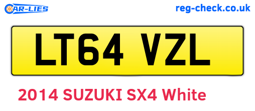 LT64VZL are the vehicle registration plates.