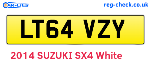LT64VZY are the vehicle registration plates.