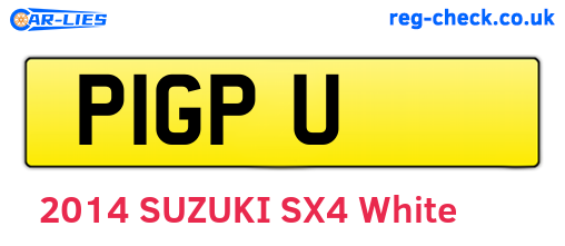 P1GPU are the vehicle registration plates.